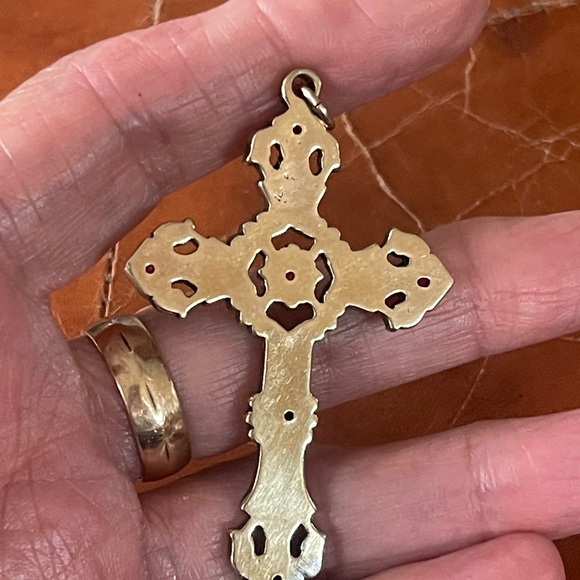 Cross with Ruby stones - Picture 3 of 4